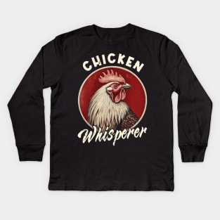 Bawk and Roll Chicken Whisperer Love, Stylish Tee Extravaganza Kids Long Sleeve T-Shirt